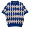 Thisisneverthat Argyle Knit Polo - Blue