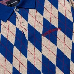 Thisisneverthat Argyle Knit Polo - Blue 7 Thisisneverthat Argyle Knit Polo - Blue -Fashion clothing Sneaker Politics TNTArgyleKnitPoloBlue 131 113570 TN231KKNPK01 WB 2