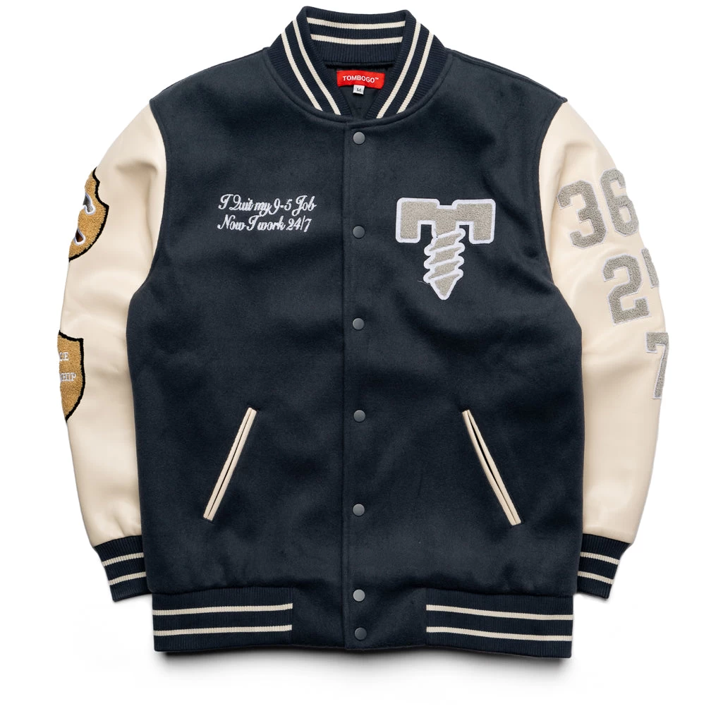 TOMBOGO Freelance Varsity Jacket - Navy 3 TOMBOGO Freelance Varsity Jacket - Navy