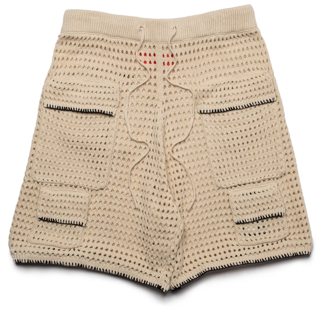 TOMBOGO Crochet Basketball Shorts - Off White 3 TOMBOGO Crochet Basketball Shorts - Off White