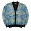Pleasures Rev Cardigan - Aqua -Fashion clothing Sneaker Politics pleasures spring23 131 111532 P23SP008 AQUA 1 3