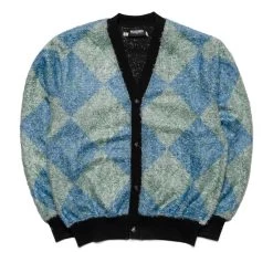 Pleasures Rev Cardigan - Aqua