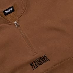 Pleasures Karat Quarter Zip Fleece - Brown 7 Pleasures Karat Quarter Zip Fleece - Brown -Fashion clothing Sneaker Politics pleasures spring23 131 111534 P23SP020 BROWN 2