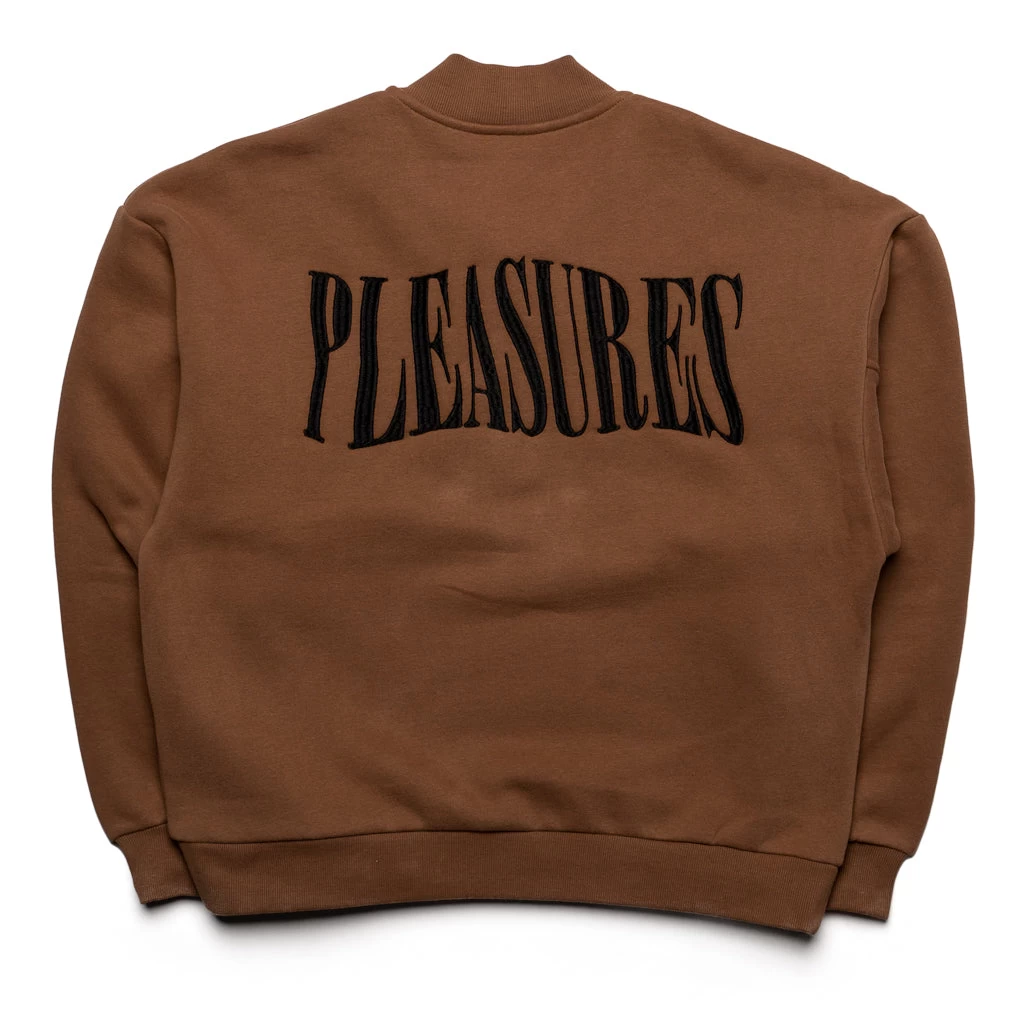 Pleasures Karat Quarter Zip Fleece - Brown 4 Pleasures Karat Quarter Zip Fleece - Brown - Image 2