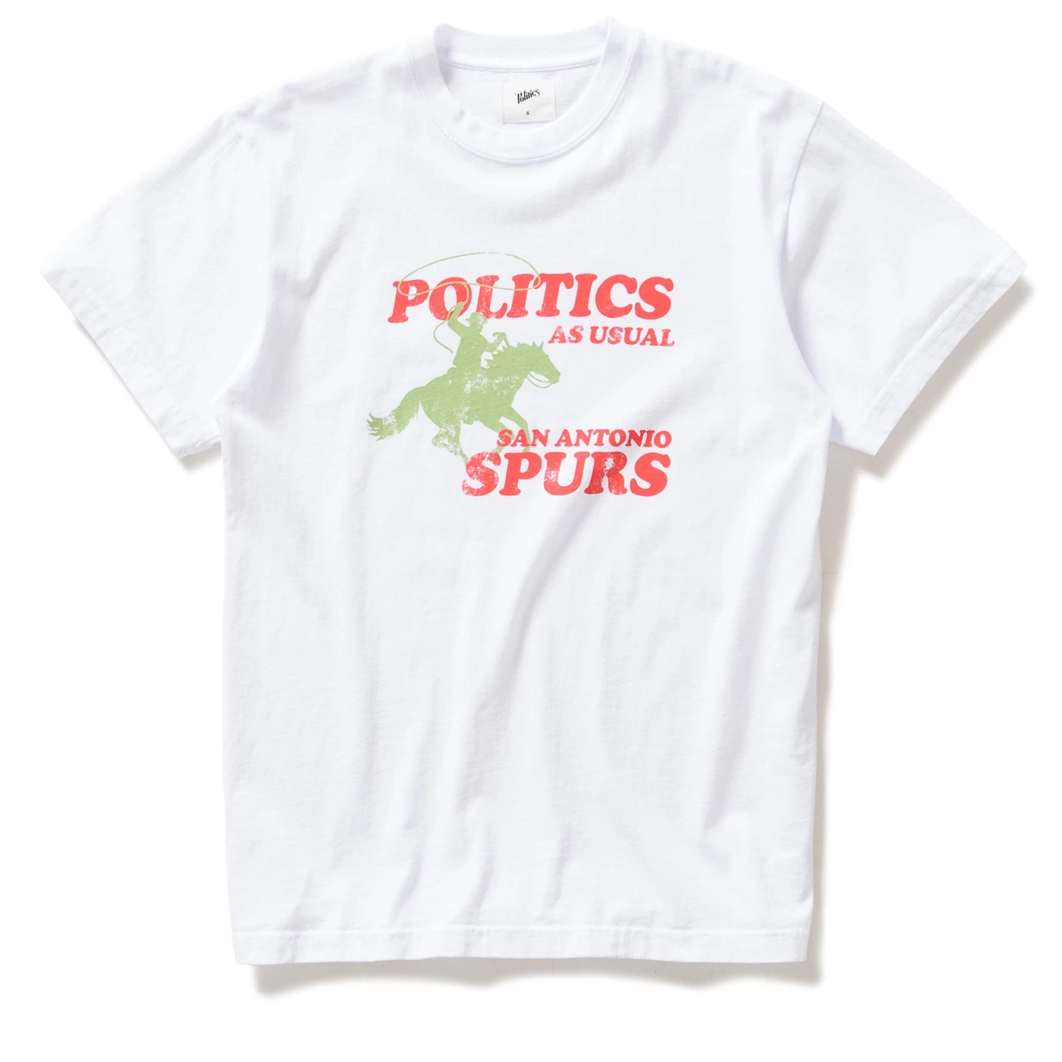 Politics X San Antonio Spurs Wrangler Tee - White 3 Politics X San Antonio Spurs Wrangler Tee - White