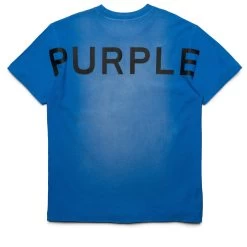 Purple Brand Wordmark Tee - Blue 7 Purple Brand Wordmark Tee - Blue -Fashion clothing Sneaker Politics PURPLE AUGUST23 131 114914 2copy
