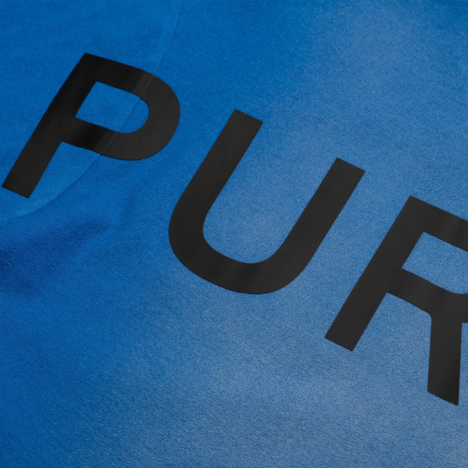 Purple Brand Wordmark Tee - Blue 5 Purple Brand Wordmark Tee - Blue - Image 3