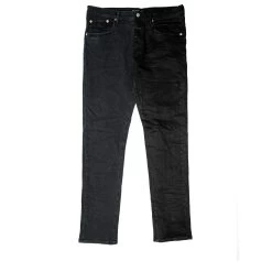 Purple Brand Low Rise Skinny Jean - Tonal Black Split