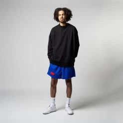 424 Crewneck - Black -Fashion clothing Sneaker Politics 424 feb23 MODEL 131 111593 WB 1