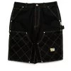 Advisory Board Crystals Double Knee Shorts - Black -Fashion clothing Sneaker Politics ABC APR23 131 111809 WB 1
