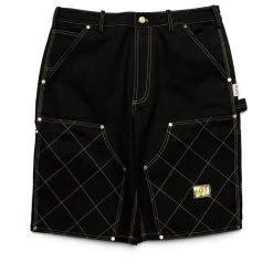 Advisory Board Crystals Double Knee Shorts - Black