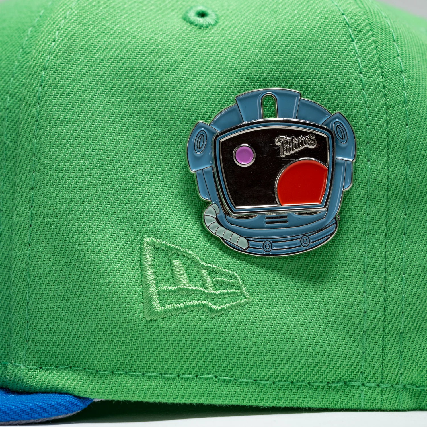 New Era X Politics Atlanta Braves 59FIFTY Fitted Hat - Island Green/Aqua 10 New Era X Politics Atlanta Braves 59FIFTY Fitted Hat - Island Green/Aqua - Image 8