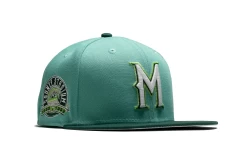 New Era X Politics Milwaukee Brewers 59FIFTY Fitted Hat - Mint/Green -Fashion clothing Sneaker Politics BreweryPack Brewers 131 112455 WB 4