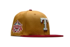 New Era X Politics Texas Rangers 59FIFTY Fitted Hat - Tan/Red -Fashion clothing Sneaker Politics BreweryPack Rangers 131 112454 WB 6