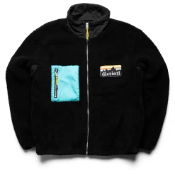 Diet Starts Monday Mountains Fleece Jacket - Black