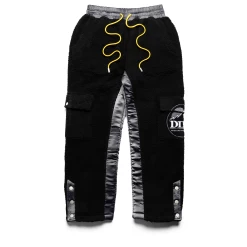 Diet Starts Monday Fleece Cargo Pants - Black