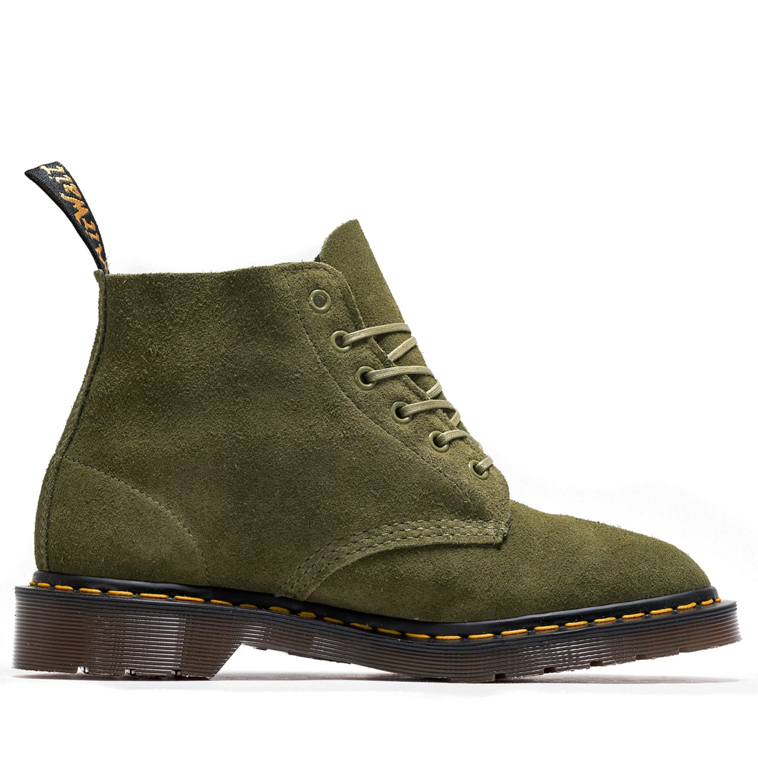 Dr. Martens 101 Suede Ankle Boot - Army Green/Desert Oasis 4 Dr. Martens 101 Suede Ankle Boot - Army Green/Desert Oasis - Image 2