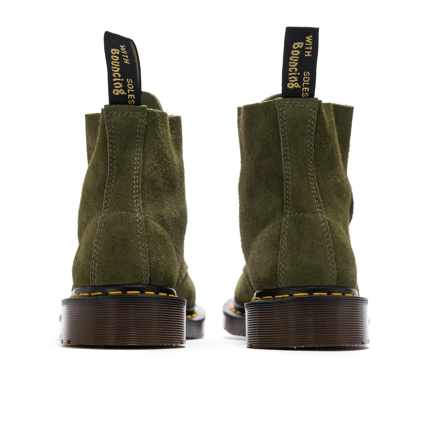 Dr. Martens 101 Suede Ankle Boot - Army Green/Desert Oasis 6 Dr. Martens 101 Suede Ankle Boot - Army Green/Desert Oasis - Image 4