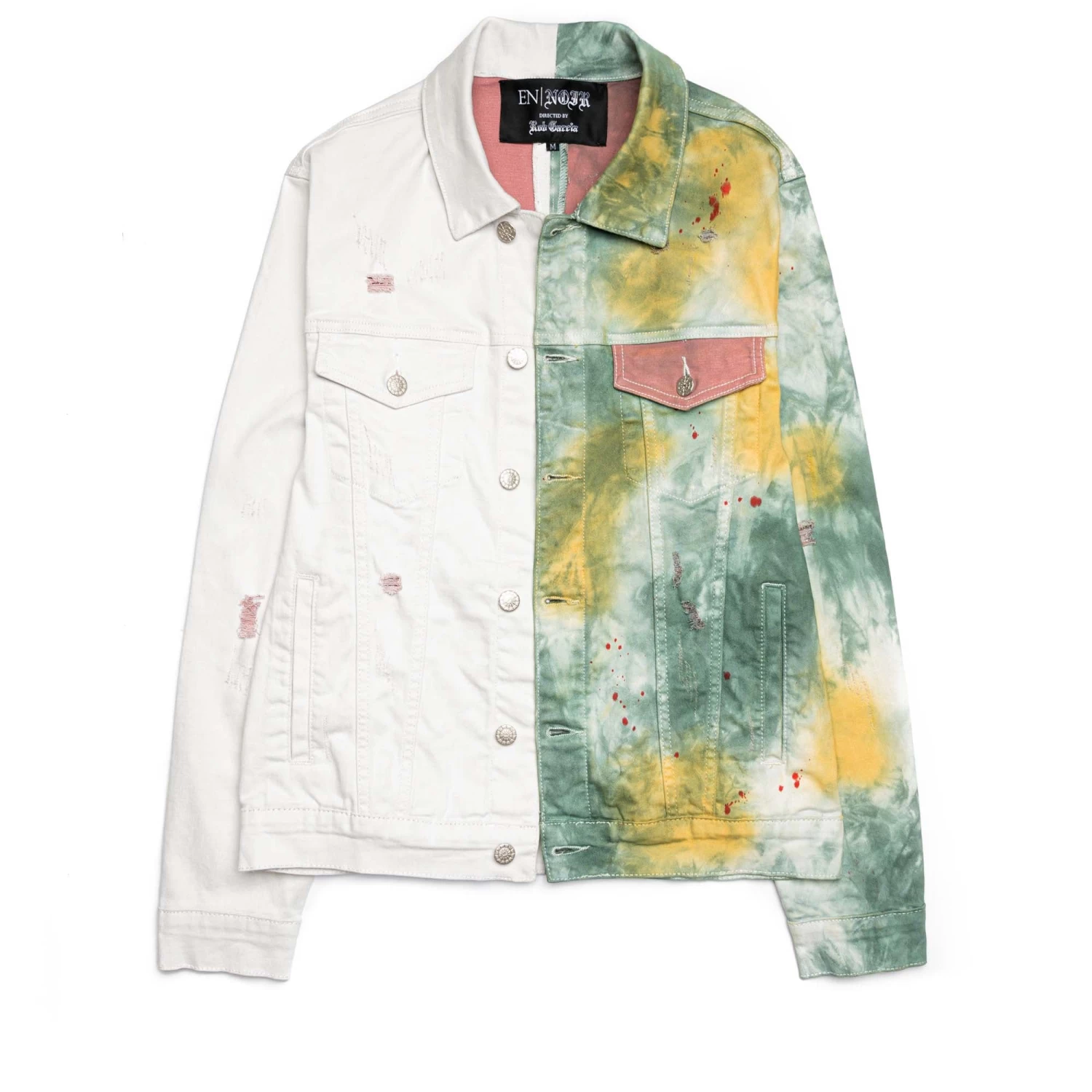 En Noir Cash Denim Jacket - Green Tiedye 3 En Noir Cash Denim Jacket - Green Tiedye