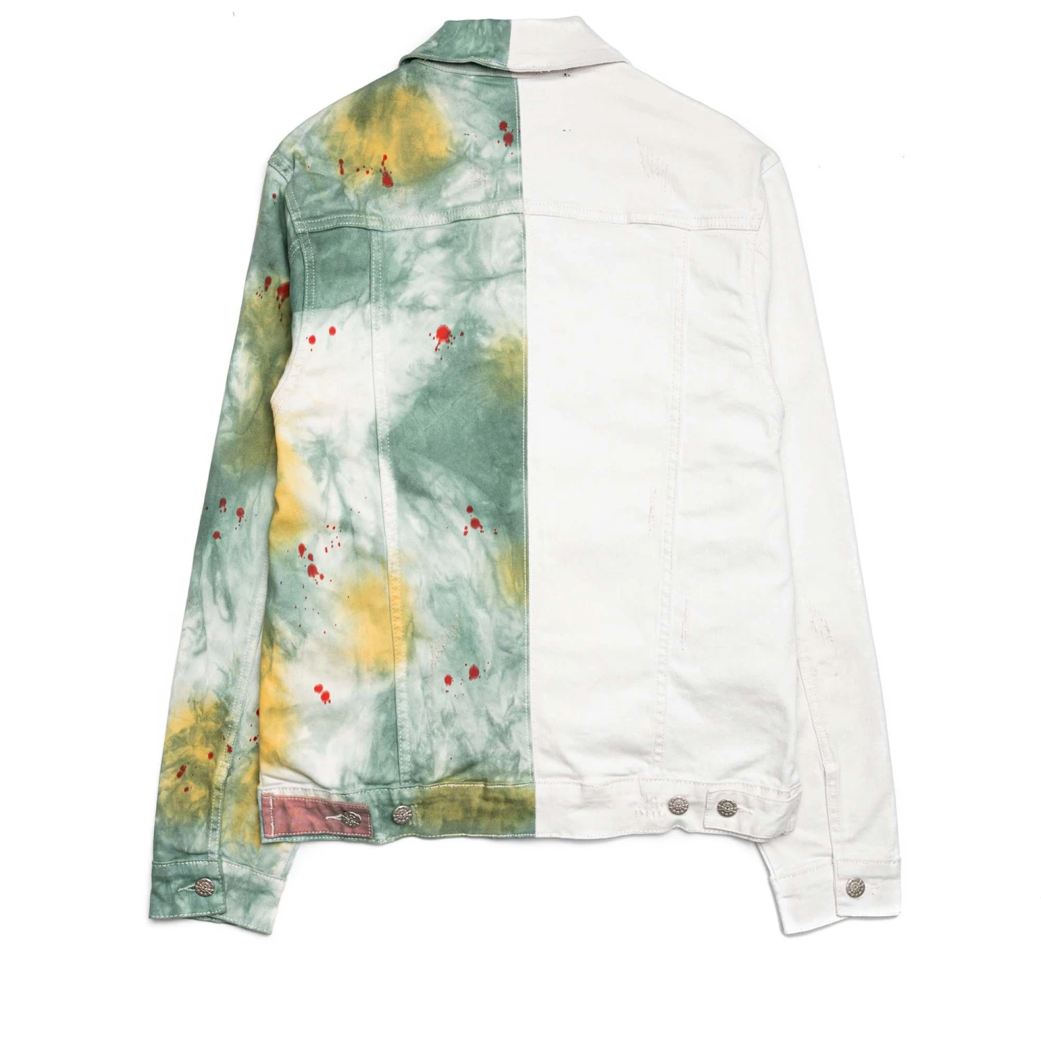 En Noir Cash Denim Jacket - Green Tiedye 4 En Noir Cash Denim Jacket - Green Tiedye - Image 2