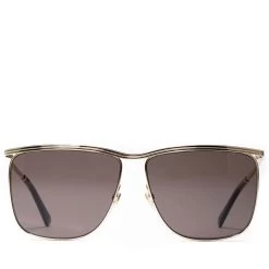 Gucci Rectangle Sunglasses - Gold/Grey