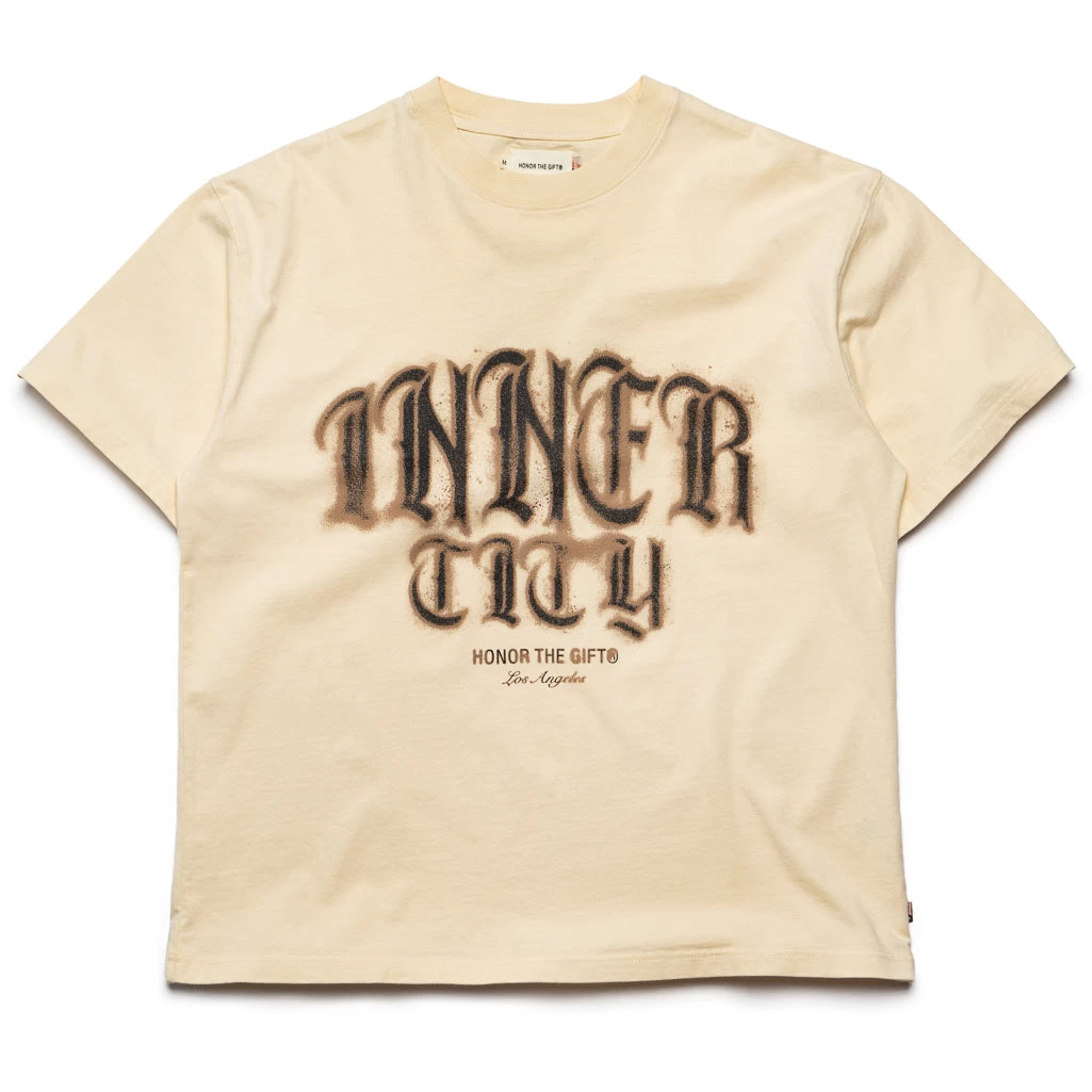 Honor The Gift Stamp Inner City Tee - Bone 3 Honor The Gift Stamp Inner City Tee - Bone