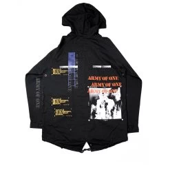 INDVLST 'Army Of One: Hand Printed' Parka - Black -Fashion clothing Sneaker Politics INDVLST Parka 4 33ede651 b970 4b64 9798 dce9c47d2312