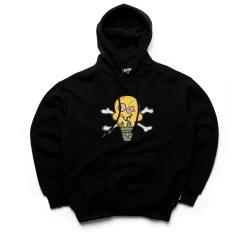 Ice Cream Cones Hoodie - Black