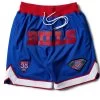 Just Don Throwback Buffalo Bills Shorts - Royal/Red -Fashion clothing Sneaker Politics JustDon BuffaloBillsShort 131 108772 WB 1