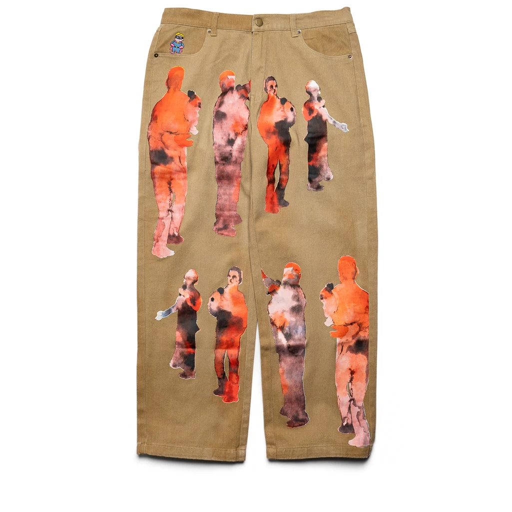 KidSuper Performers Distressed Jean - Khaki 3 KidSuper Performers Distressed Jean - Khaki