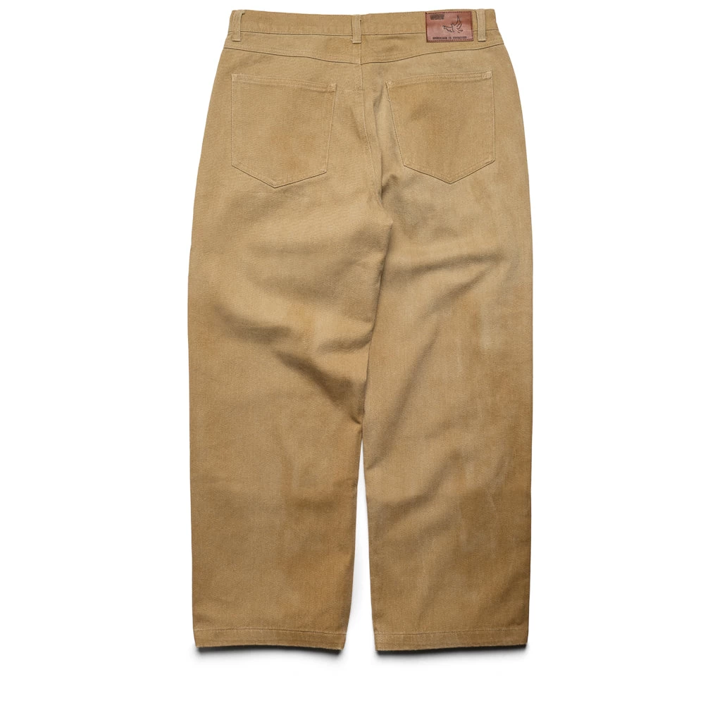 KidSuper Performers Distressed Jean - Khaki 4 KidSuper Performers Distressed Jean - Khaki - Image 2