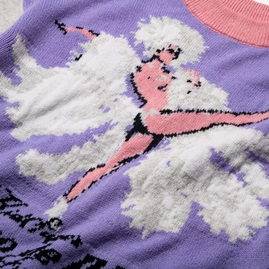 KidSuper Funny Business Sweater - Purple 5 KidSuper Funny Business Sweater - Purple - Image 3