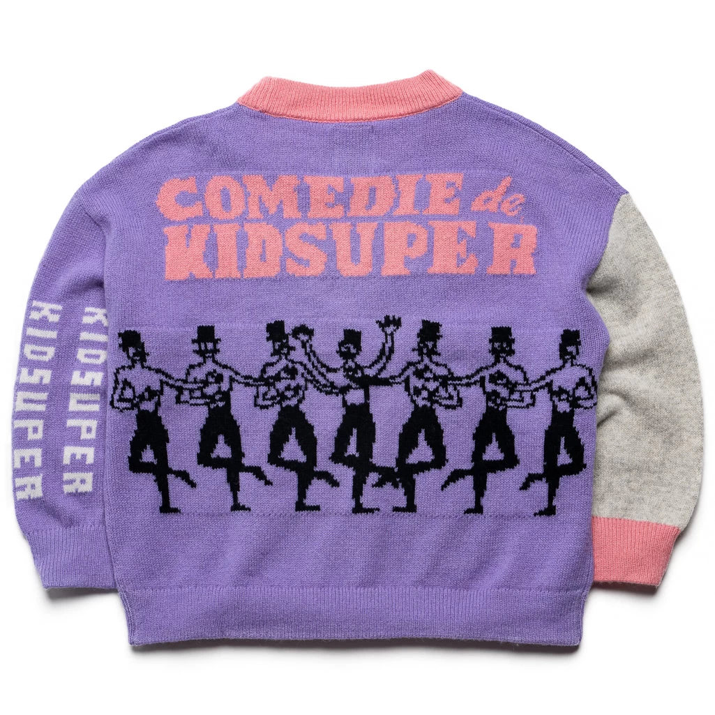 KidSuper Funny Business Sweater - Purple 4 KidSuper Funny Business Sweater - Purple - Image 2
