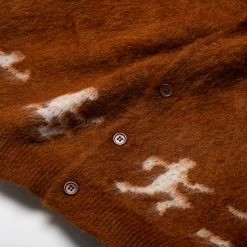 KidSuper Running Guys Mohair Cardigan - Brown -Fashion clothing Sneaker Politics KIDSUPER AUG23 131 113446 WB 2