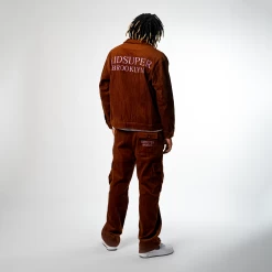 KidSuper Corduroy Jacket - Brown -Fashion clothing Sneaker Politics KidSuper fw22 131 110763 WB 1