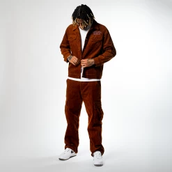 KidSuper Corduroy Jacket - Brown -Fashion clothing Sneaker Politics KidSuper fw22 131 110763 131 110764 WB 1