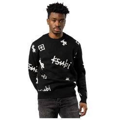 Ksubi Kash Box Knit Crewneck - Black -Fashion clothing Sneaker Politics Ksubi sweaater 131 110847 WB 1