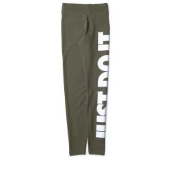 Women's Nike Sportswear Essential Graphic Leggings - Medium Olive/White