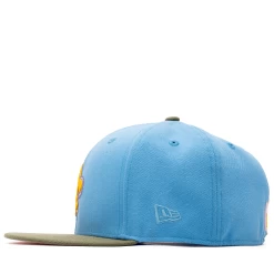 New Era X Politics New Orleans Saints 59FIFTY Fitted Hat - Sky/Wheatgrass -Fashion clothing Sneaker Politics NewEra 5950 131 113008 WB 3