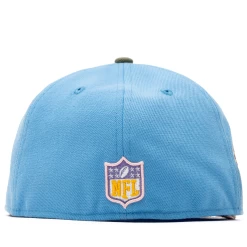 New Era X Politics New Orleans Saints 59FIFTY Fitted Hat - Sky/Wheatgrass -Fashion clothing Sneaker Politics NewEra 5950 131 113008 WB 4