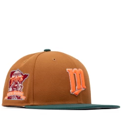 New Era X Politics Minnesota Twins 59FIFTY Fitted Hat - Wheat/Pine -Fashion clothing Sneaker Politics NewEra 5950 131 113010 WB 3