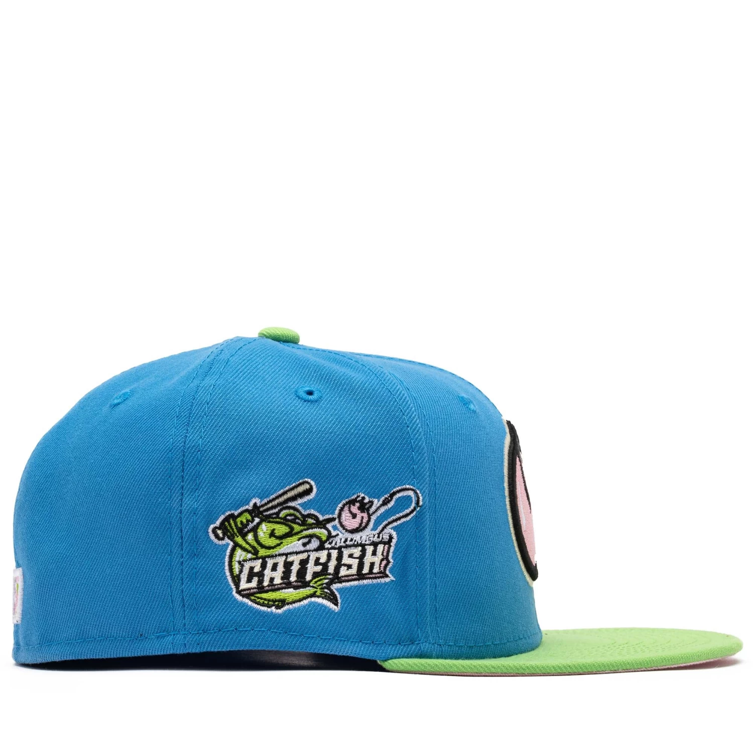 New Era X Politics Columbus Catfish 59FIFTY - Air Force Blue/Lime Green 4 New Era X Politics Columbus Catfish 59FIFTY - Air Force Blue/Lime Green - Image 2