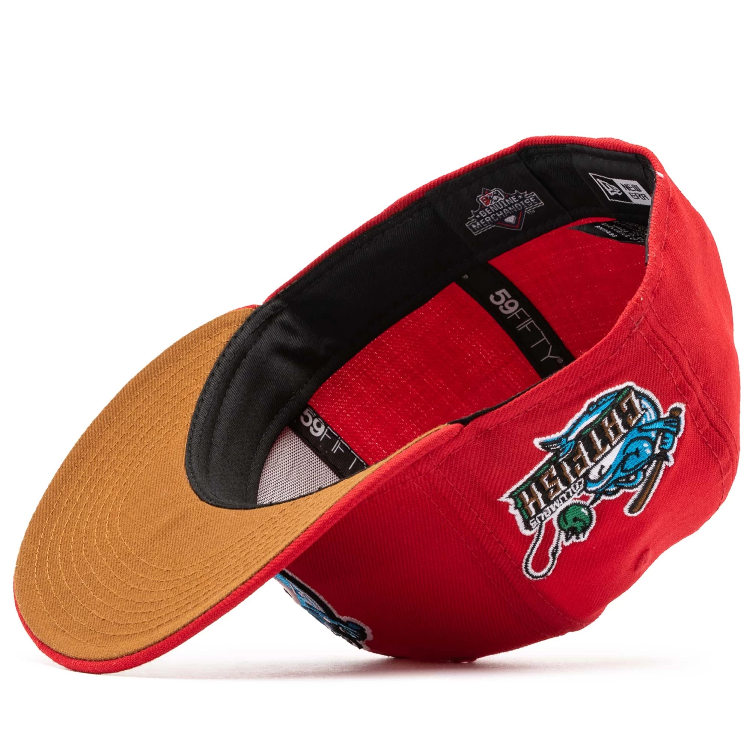 New Era X Politics Columbus Catfish 59FIFTY - Scarlet/Toasted Peanut 5 New Era X Politics Columbus Catfish 59FIFTY - Scarlet/Toasted Peanut - Image 3