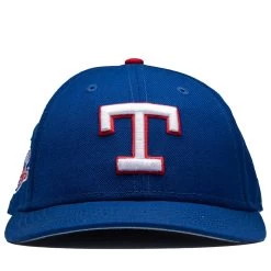 New Era X Politics Texas Rangers Low Pro 59FIFTY Fitted Hat - Blue/Birdeye Blue