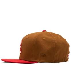 New Era X Politics Atlanta Braves 59FIFTY Fitted Hat - Toasted Peanut/Front Door Red 14 New Era X Politics Atlanta Braves 59FIFTY Fitted Hat - Toasted Peanut/Front Door Red -Fashion clothing Sneaker Politics NewEra BravesBrown 131 111770 WB 3