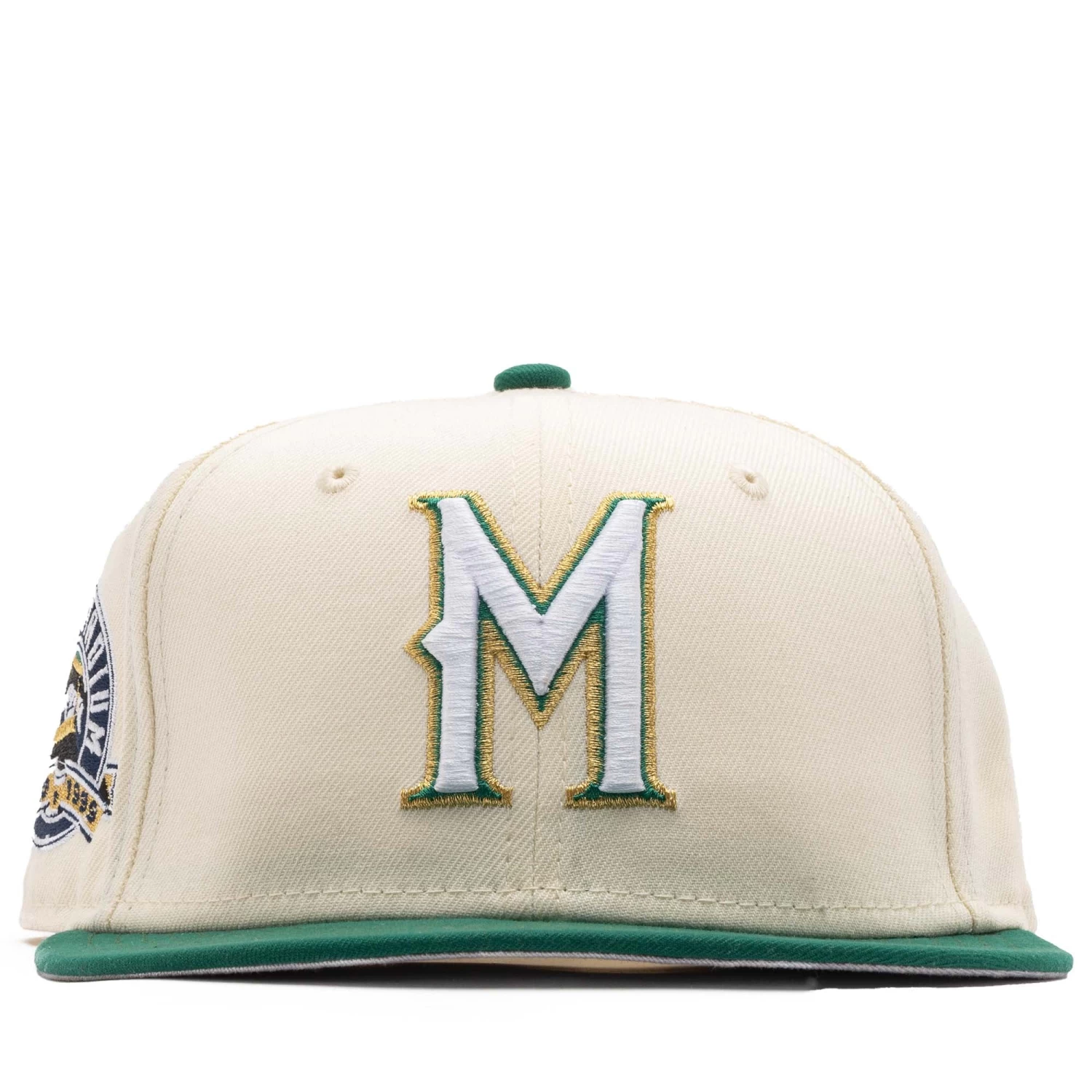 New Era X Politics Milwaukee Brewers 59FIFTY Fitted Hat - Chrome/Green 3 New Era X Politics Milwaukee Brewers 59FIFTY Fitted Hat - Chrome/Green