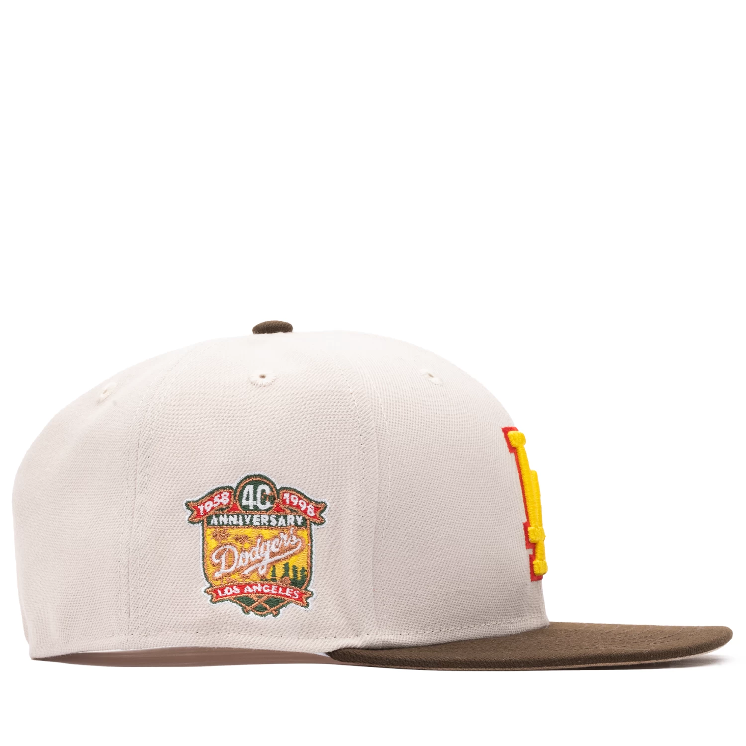 New Era X Politics Los Angeles Dodgers 59FIFTY Fitted Hat - Cement/Chocolate 4 New Era X Politics Los Angeles Dodgers 59FIFTY Fitted Hat - Cement/Chocolate - Image 2