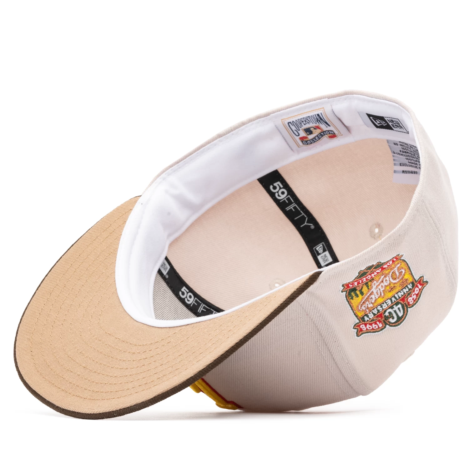 New Era X Politics Los Angeles Dodgers 59FIFTY Fitted Hat - Cement/Chocolate 7 New Era X Politics Los Angeles Dodgers 59FIFTY Fitted Hat - Cement/Chocolate - Image 5