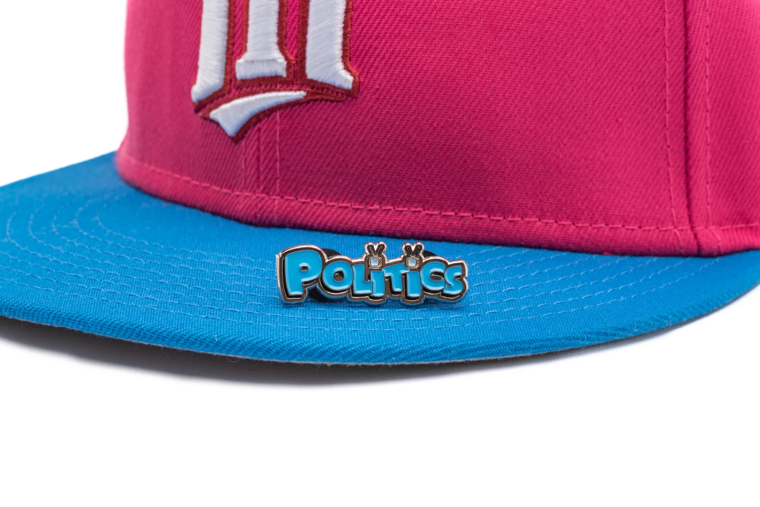 New Era X Politics Minnesota Twins 59FIFTY Fitted Hat - Beetroot/Southwest Blue 8 New Era X Politics Minnesota Twins 59FIFTY Fitted Hat - Beetroot/Southwest Blue - Image 6