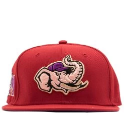 New Era X Politics Modesto A's 59FIFTY Fitted Hat - Pinot Red